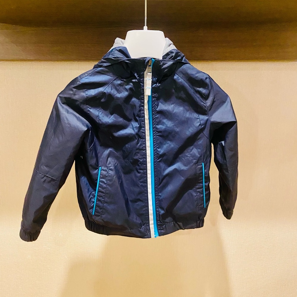 MICHAEL KORS BOYS BLUE WINDBREAKER JACKET COAT SIZE 4T